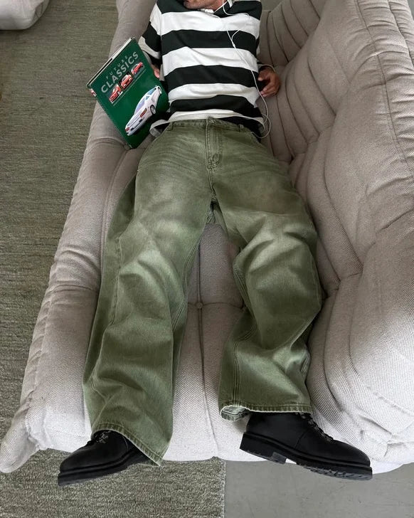 MATCHA DENIM JEANS