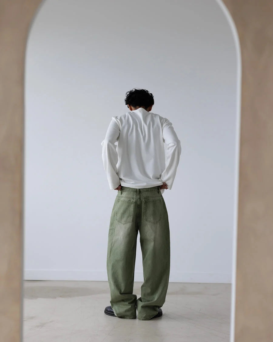 MATCHA DENIM JEANS