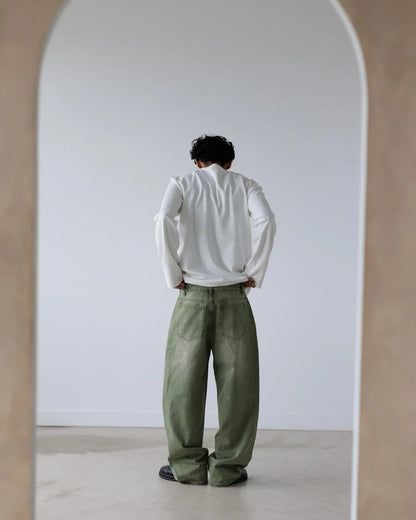 MATCHA DENIM JEANS